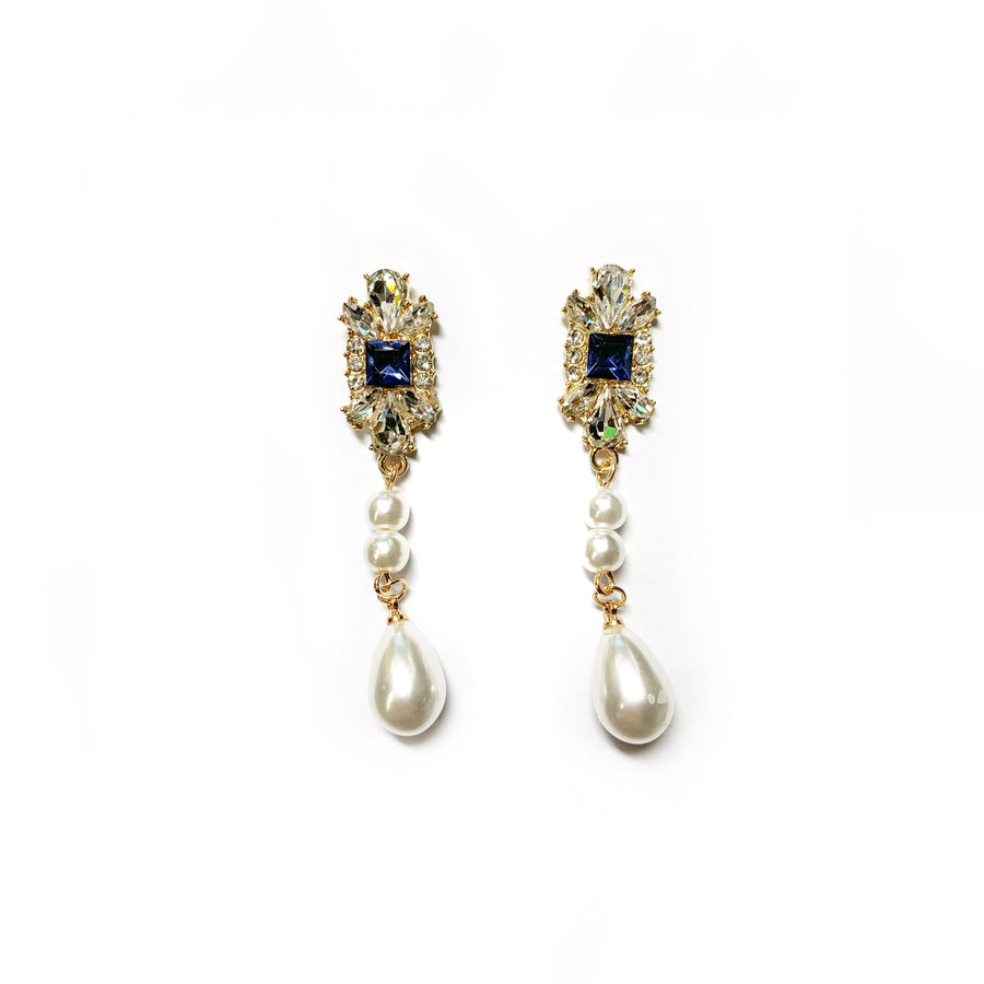 Elegant Zirconia Gemstone Drop Earrings