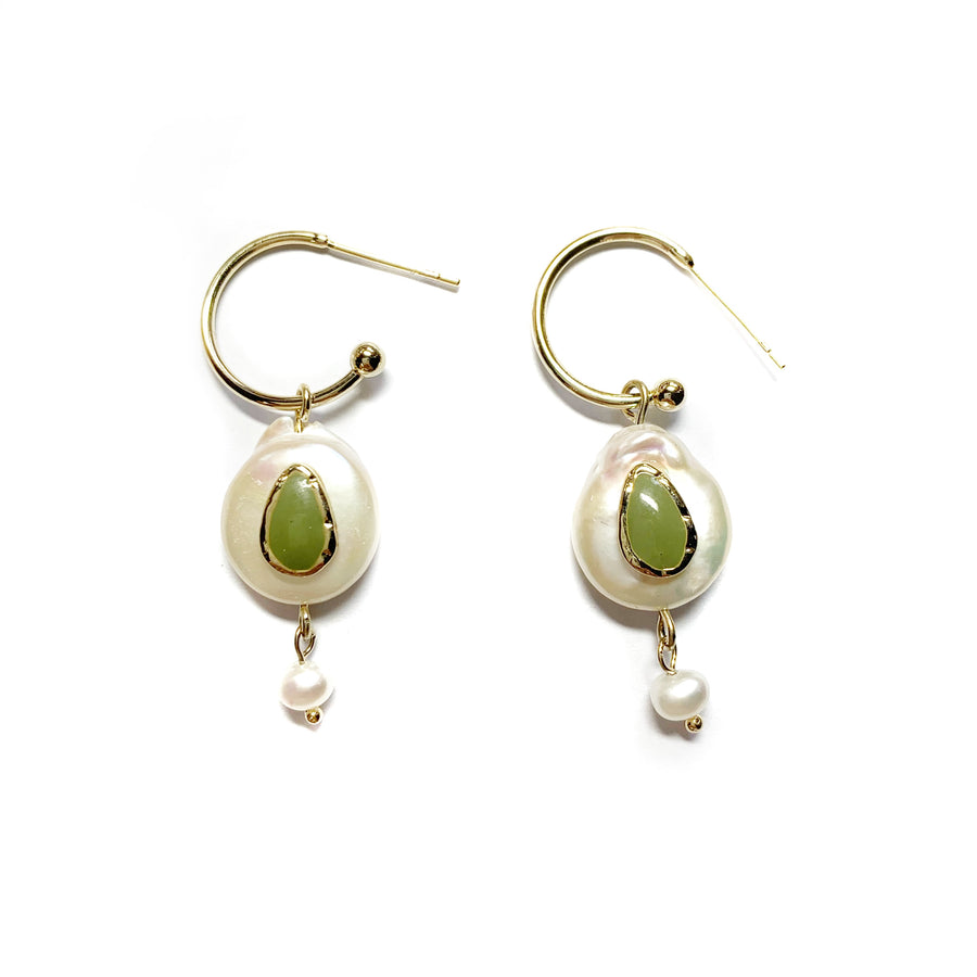 Elegant Baroque Pearl Drop Earrings