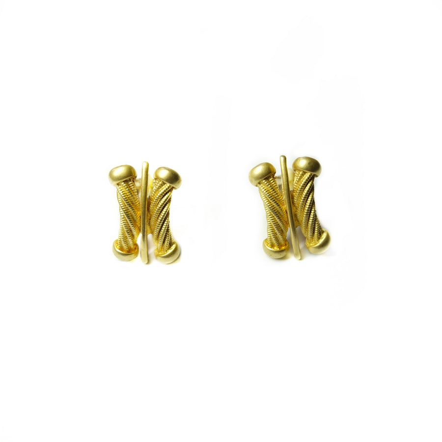 Vintage Gold-plated Earrings (Second Hand)