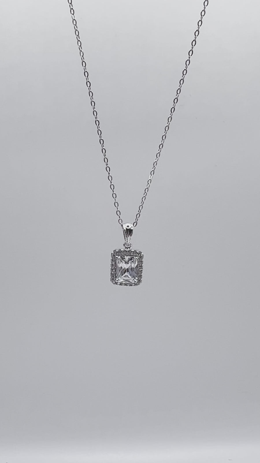 Elegant 925 Sterling silver Cubic Zirconia Jewelry Set