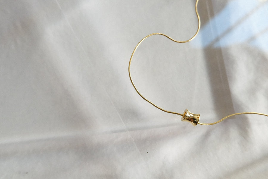Modern Gold-plated Titanium Necklace