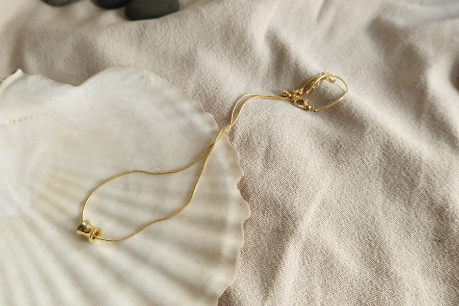 Modern Gold-plated Titanium Necklace