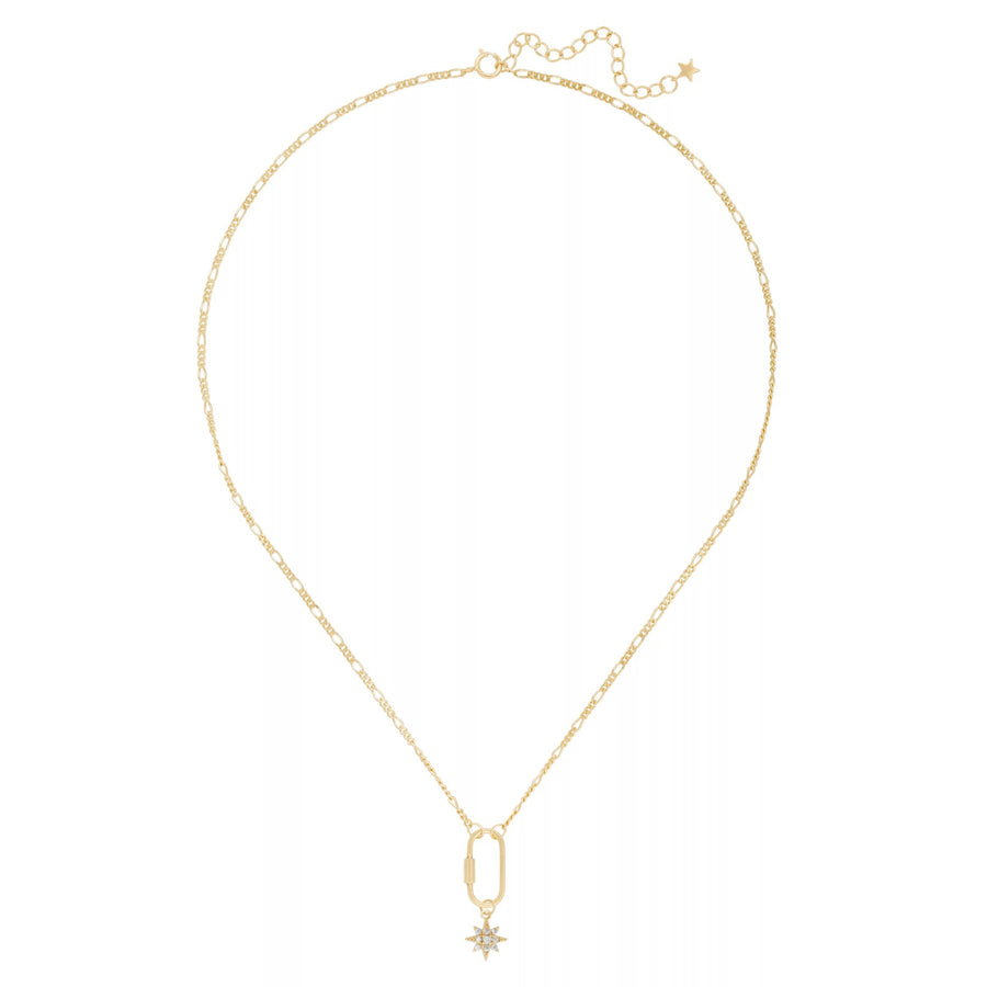Aesthetic 18K Gold-plated Cubic Zirconia Starry Necklace