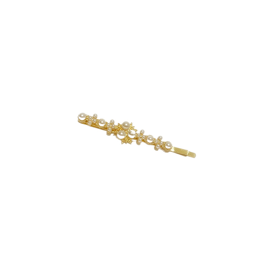 Elegant Resin Gold-tone Hairclip