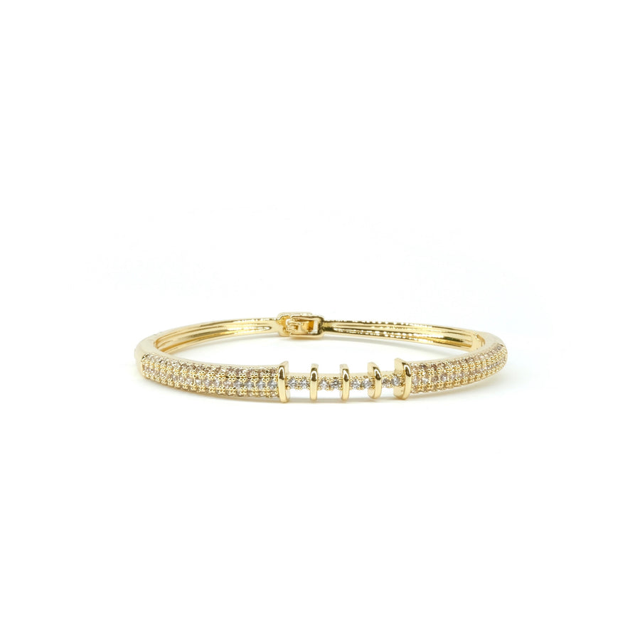 Sparkling Gold-plated Zirconia Bracelet