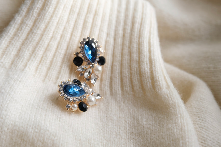 Elegant Gemstone Stud Earrings